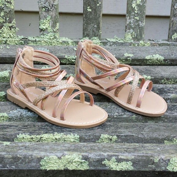 Cat & Jack Other - Cat & Jack Girl's Rose Gold Sandals 10